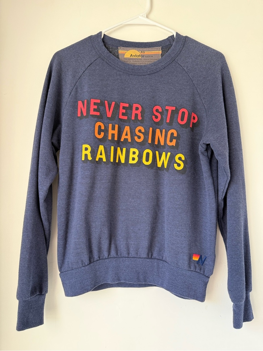 Aviator Nation Never Stop Chasing Rainbows Sweatshirt